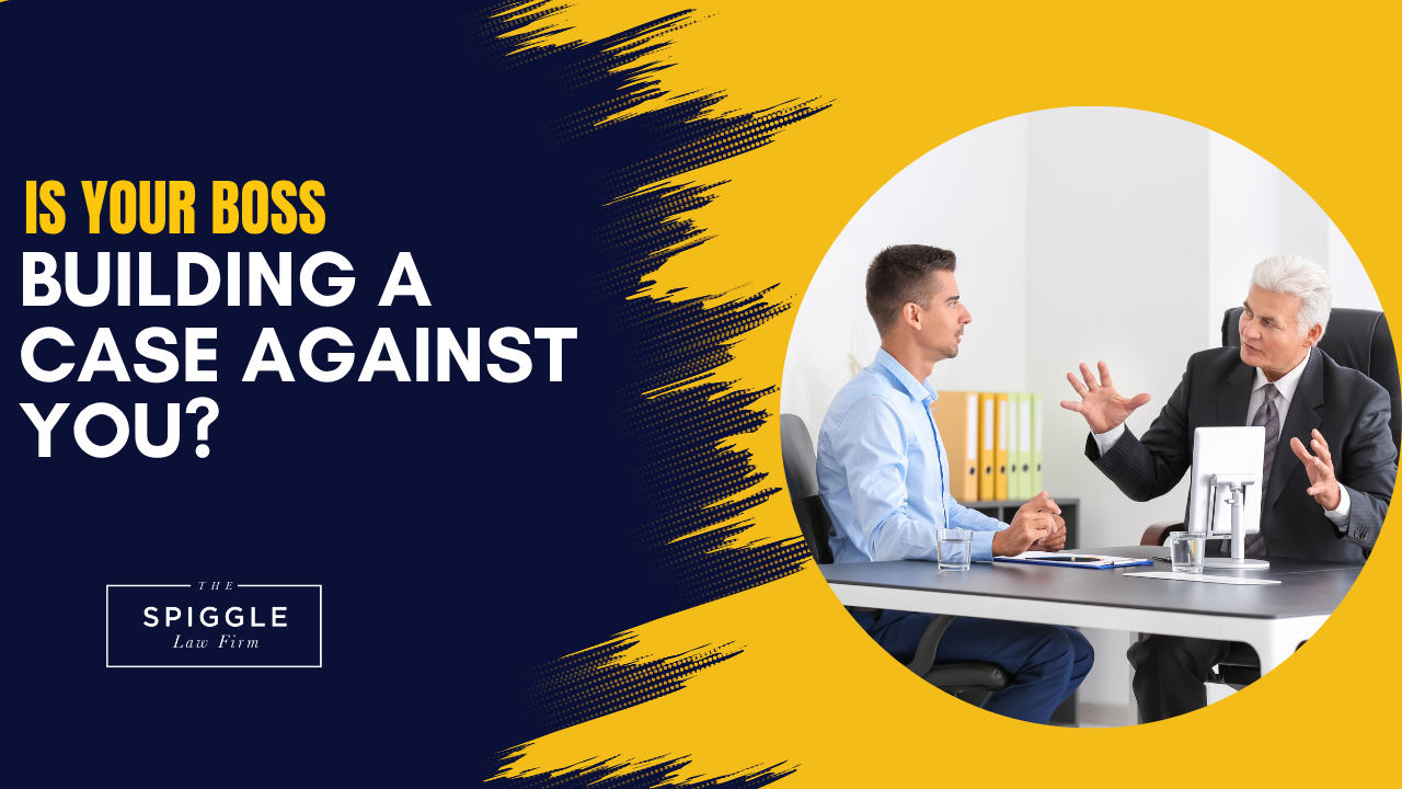 Is your boss building a case against you? Defense discrimination